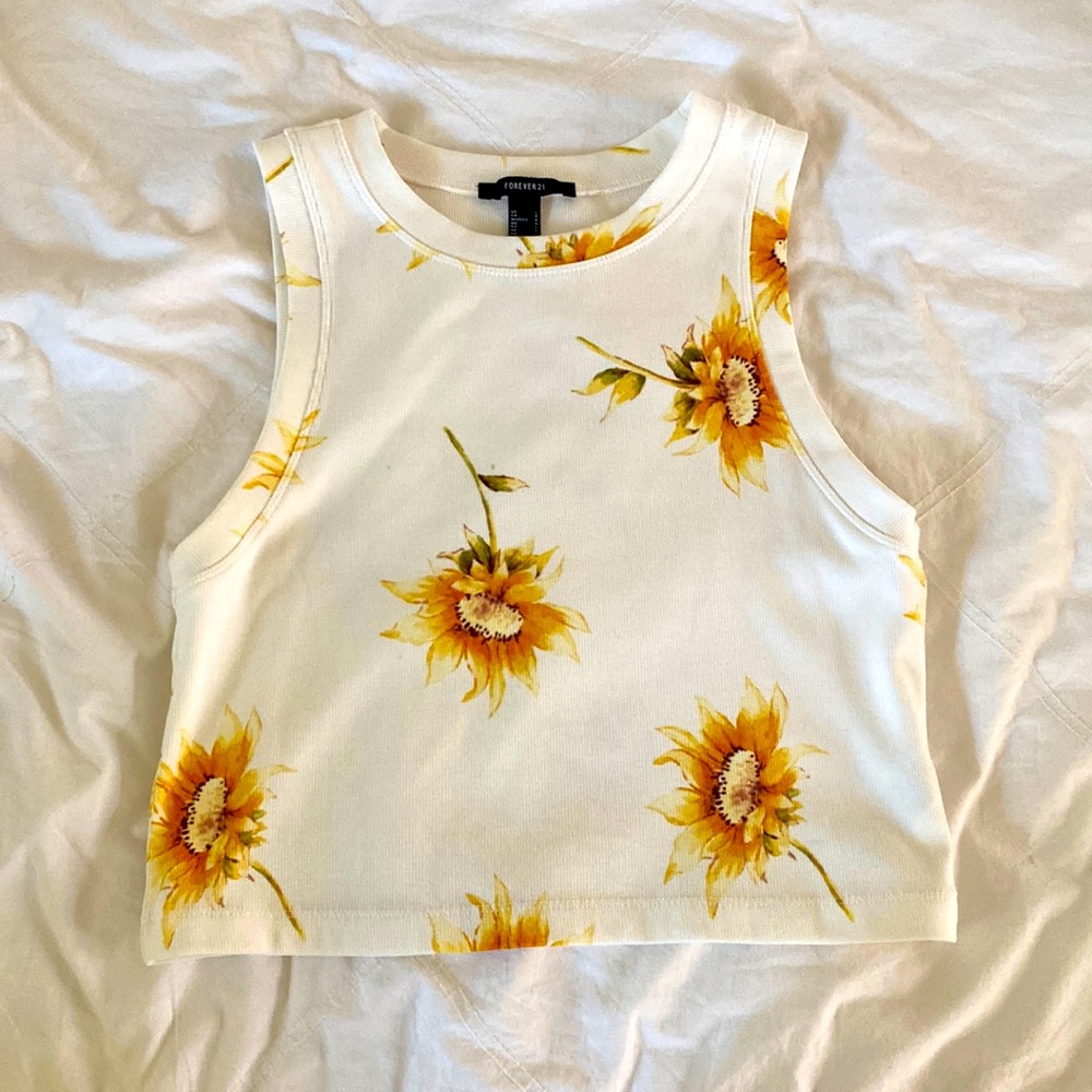 Sunflower tank top Forever 21